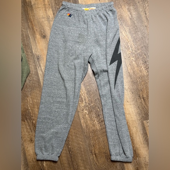 Aviator Nation Pants - Aviator Nation Bolt Sweatpants, Size Medium